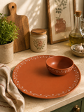 Terra Handpainted Ceramic Plate & Bowl Set