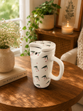 Cherry Blossom Ceramic Sipper Mug