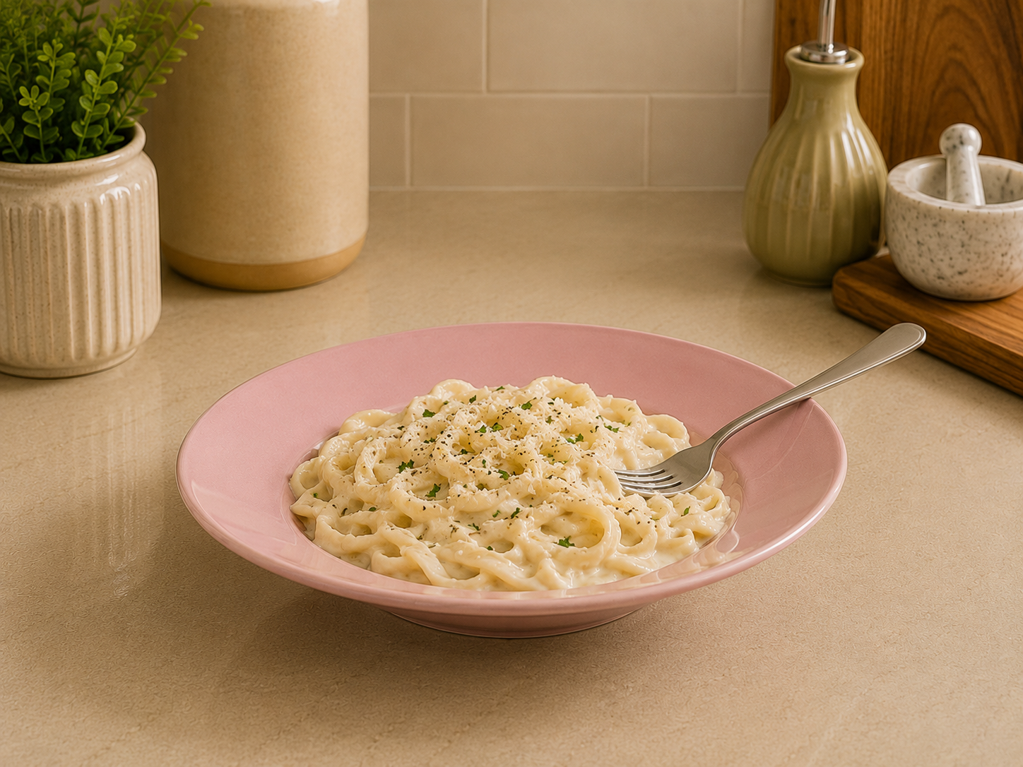Serene Ceramic Pasta Bowl