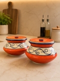 Heritage Ceramic Serving Pots (Set of 2)