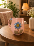 Pink Daisy Artisan Mug