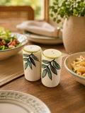 Olive Branch Ceramic Salt & Pepper Shakers