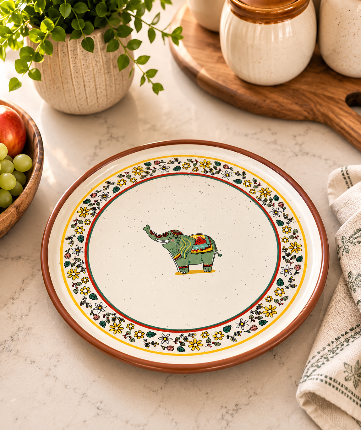 Gajraj Ceramic Plate