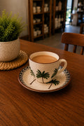 Palm Grove Ceramic Cup &amp; Saucer Set