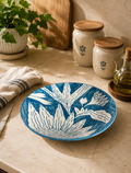 Azure Garden Ceramic Plate
