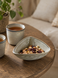 Organic Edge Ceramic Snack Bowl
