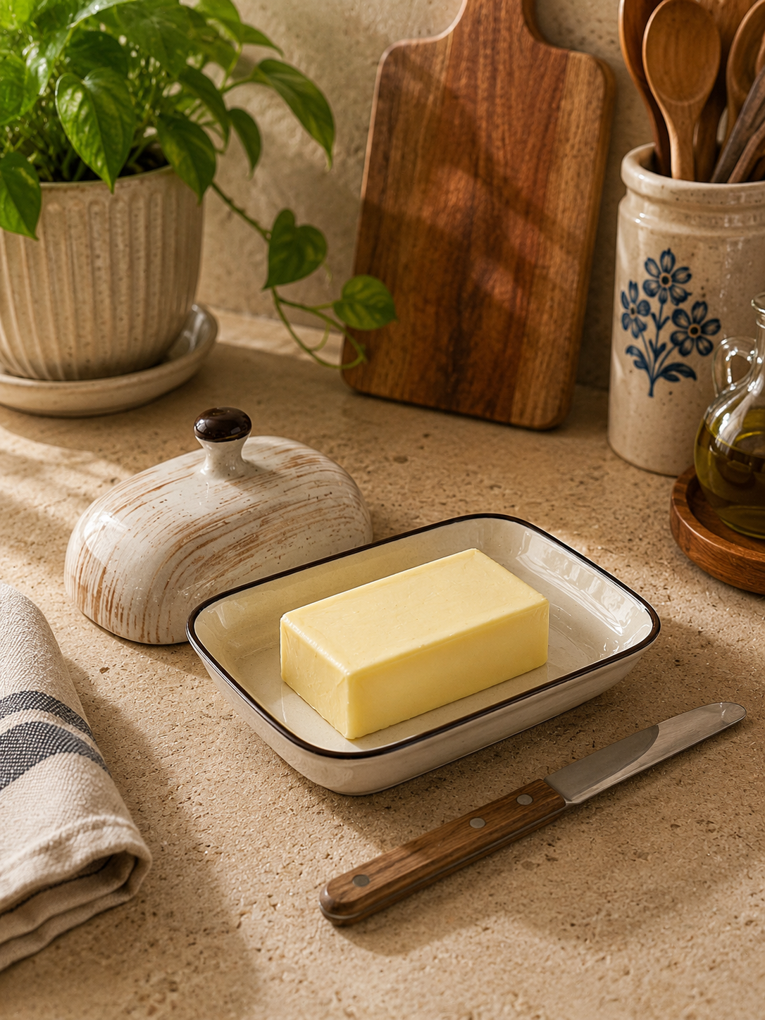 Rustic Harvest Butter Keeper