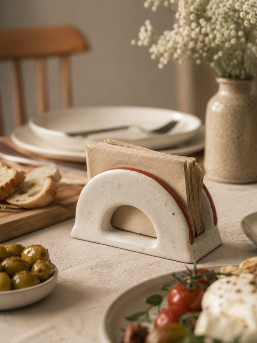 Arc Ceramic Tissue Holder - Set of 2
