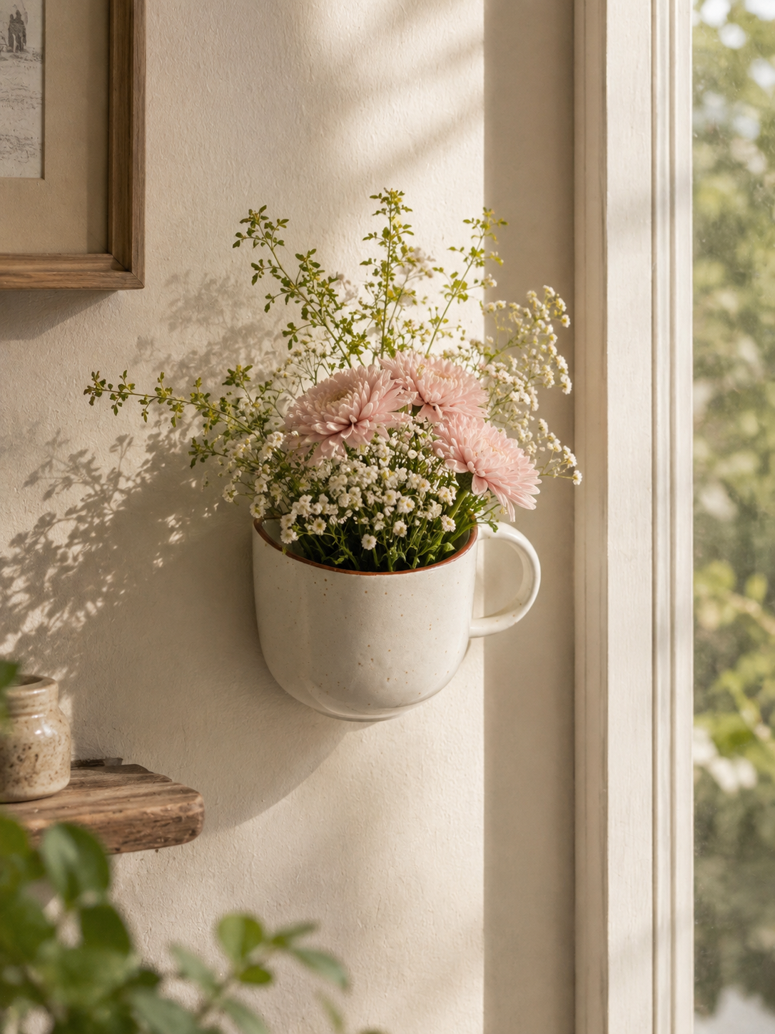 Haven Wall-Hanging Ceramic Planter