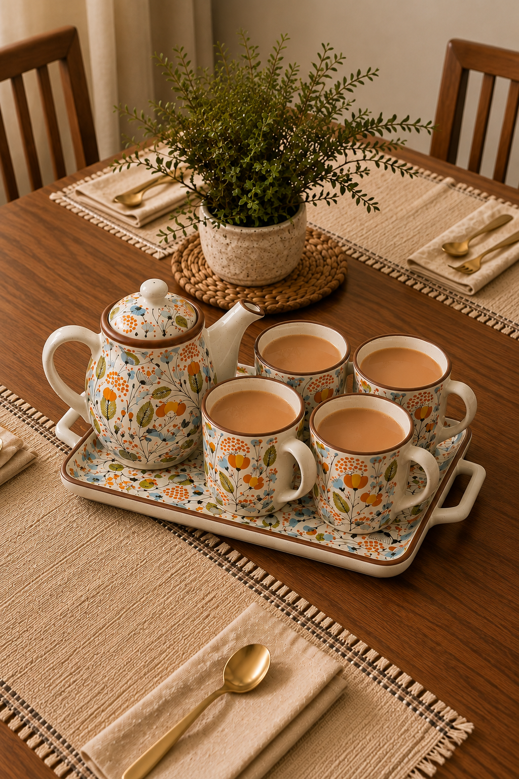 Meadow Bloom Ceramic Tea Set